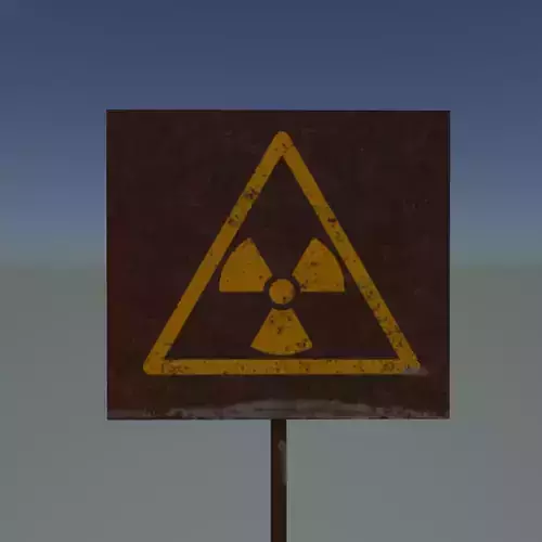 sign radiation  3D print model