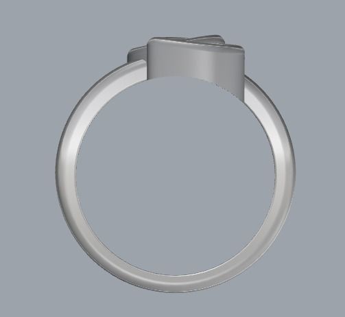 Sterling Silver Double Heart Ring Jewelry 3D print model_5