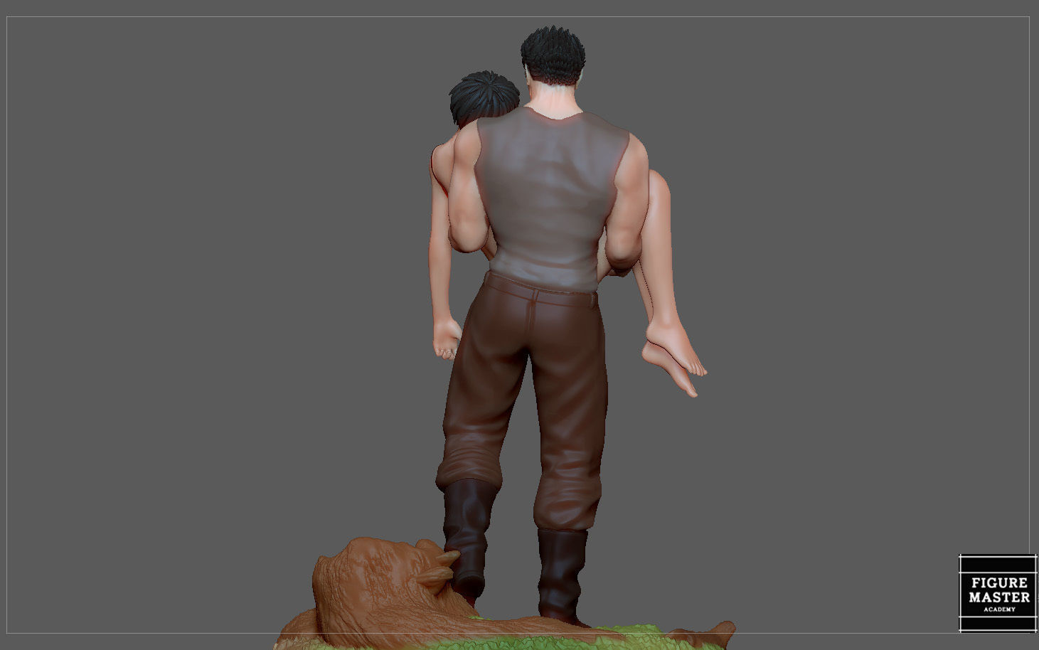 BERSERK GUTS CASCA FANTASY ANIME SWORD CHARACTER 3D print model_16