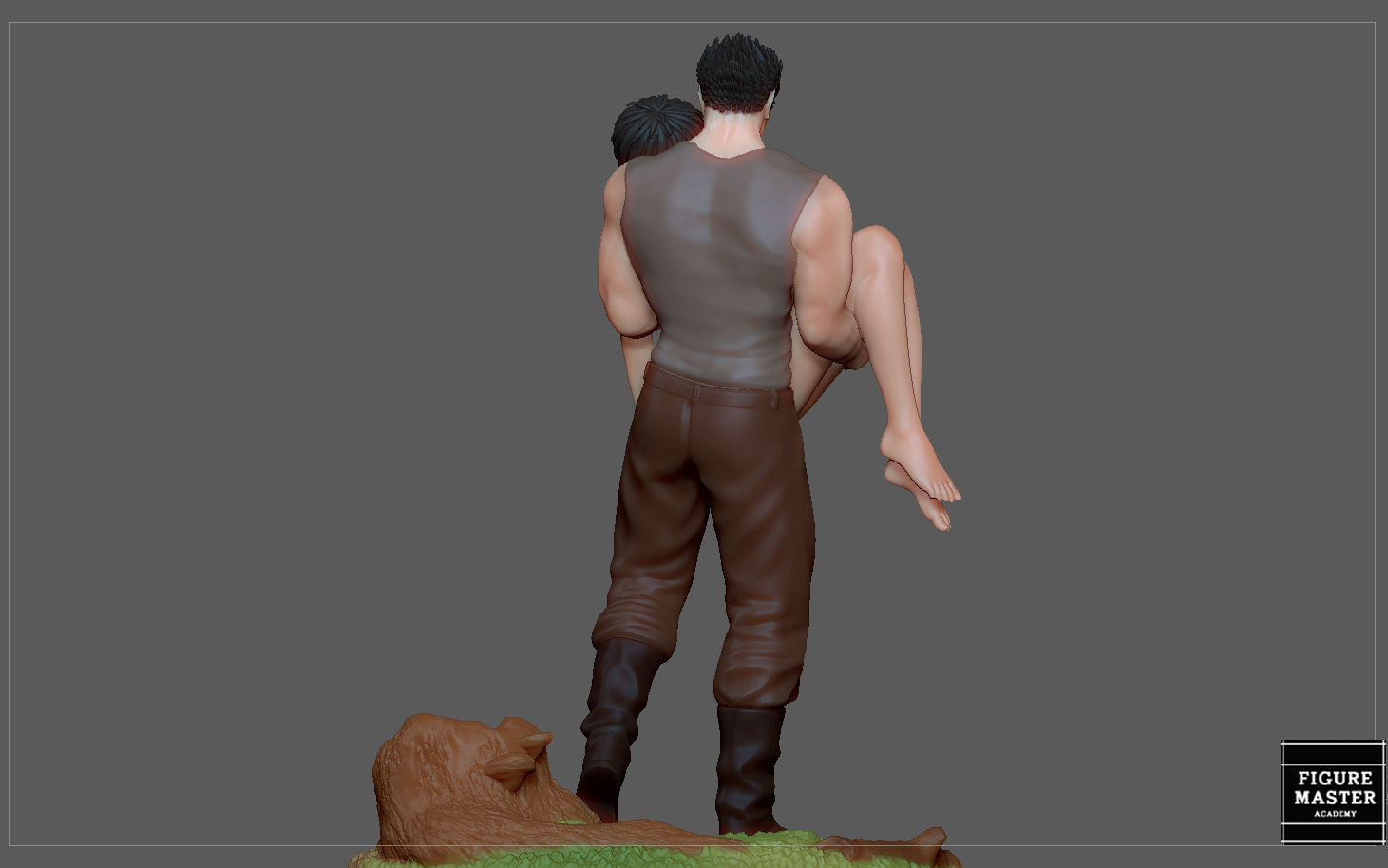 BERSERK GUTS CASCA FANTASY ANIME SWORD CHARACTER 3D print model_17