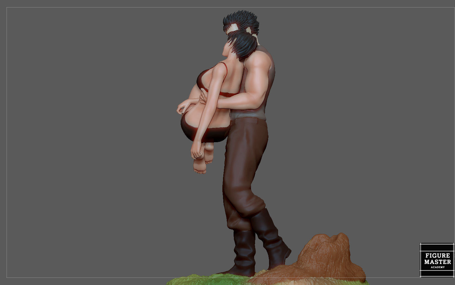 BERSERK GUTS CASCA FANTASY ANIME SWORD CHARACTER 3D print model_15