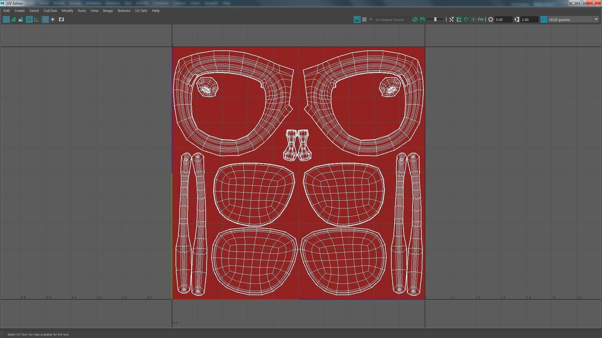 RayBan Scuderia Ferrari collection low poly sunglasses 3D model Low-poly 3D model_17