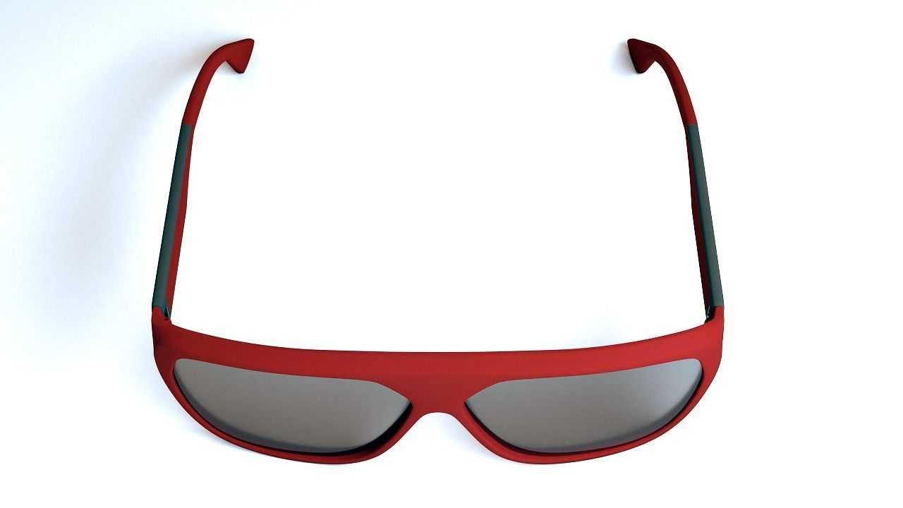 RayBan Scuderia Ferrari collection low poly sunglasses 3D model Low-poly 3D model_19