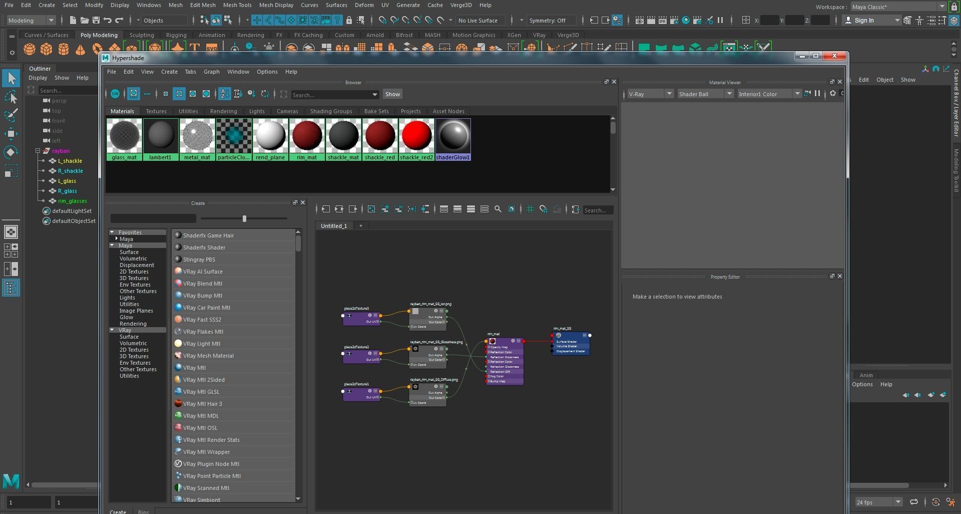 RayBan Scuderia Ferrari collection low poly sunglasses 3D model Low-poly 3D model_16