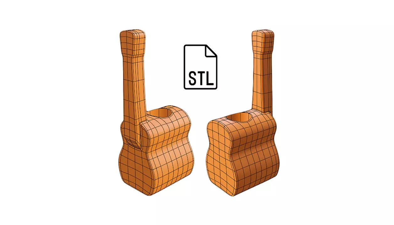 Stl file of Straw topper D10 guitar for 3d printing 3D print model_0