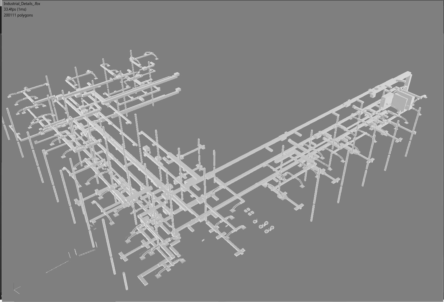 Industrial set of swords Low-poly 3D model_5