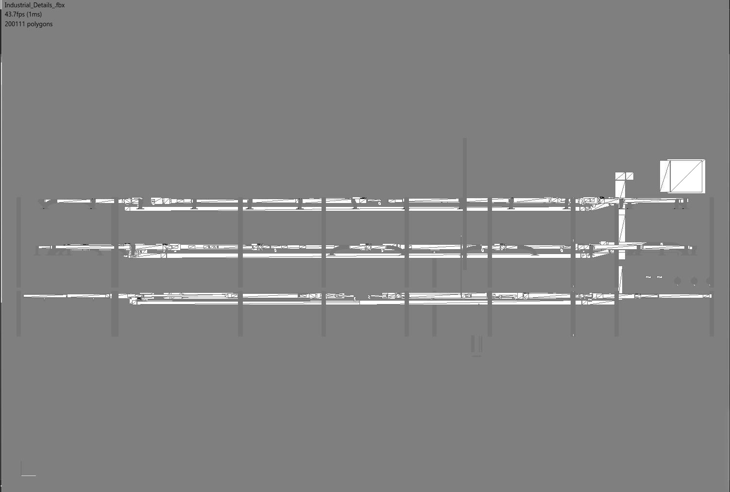 Industrial set of swords Low-poly 3D model_1