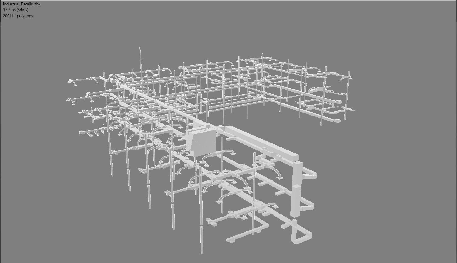 Industrial set of swords Low-poly 3D model_6