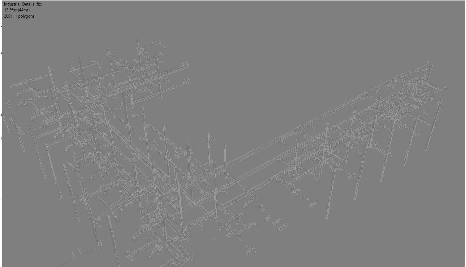 Industrial set of swords Low-poly 3D model_4