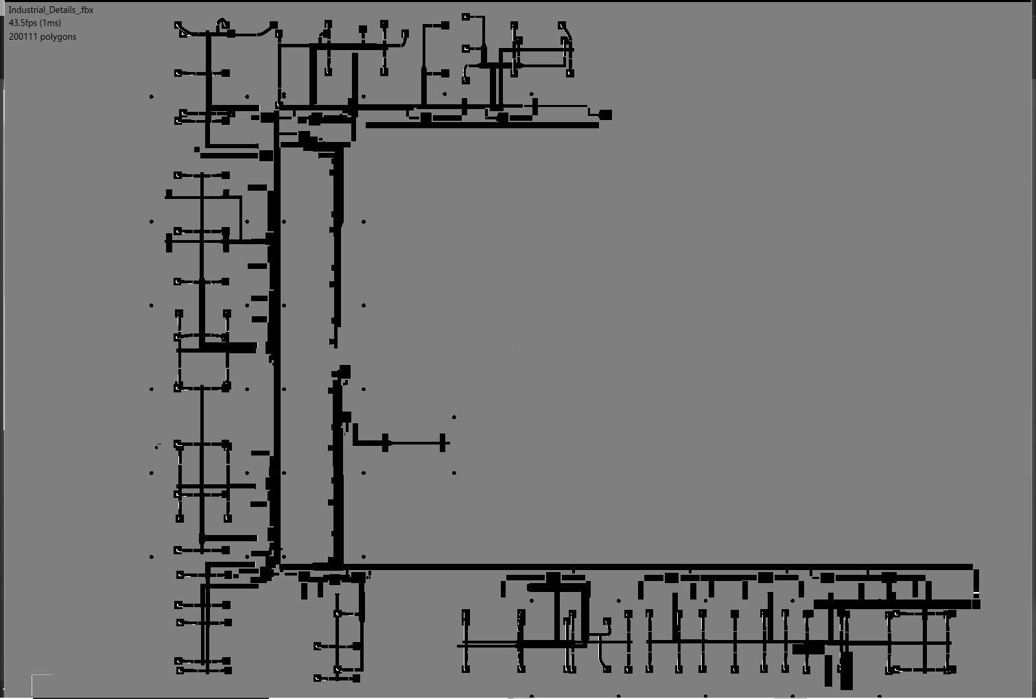 Industrial set of swords Low-poly 3D model_2