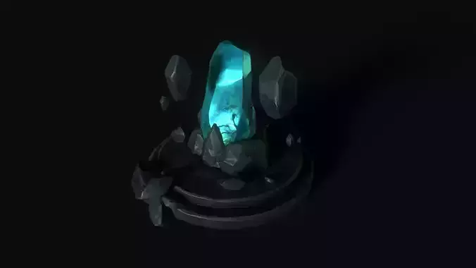 Crystal - Portal Low-poly 3D model