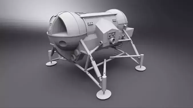 Shado Moonmobile scale model 3D print model