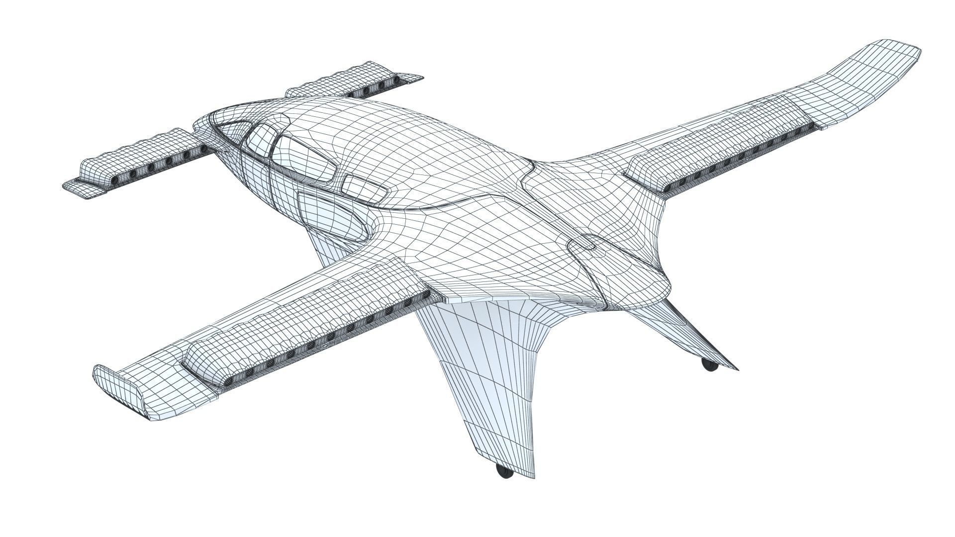 Lilium Jet Flying Taxi P 3D model_10