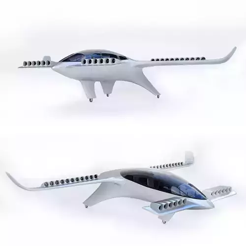 Lilium Jet Flying Taxi P 3D model