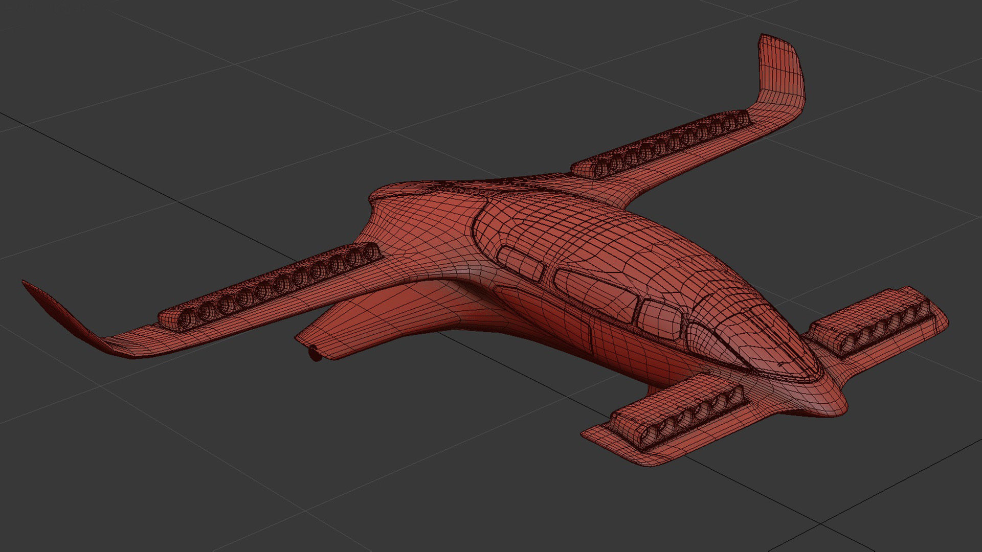 Lilium Jet Flying Taxi P 3D model_16