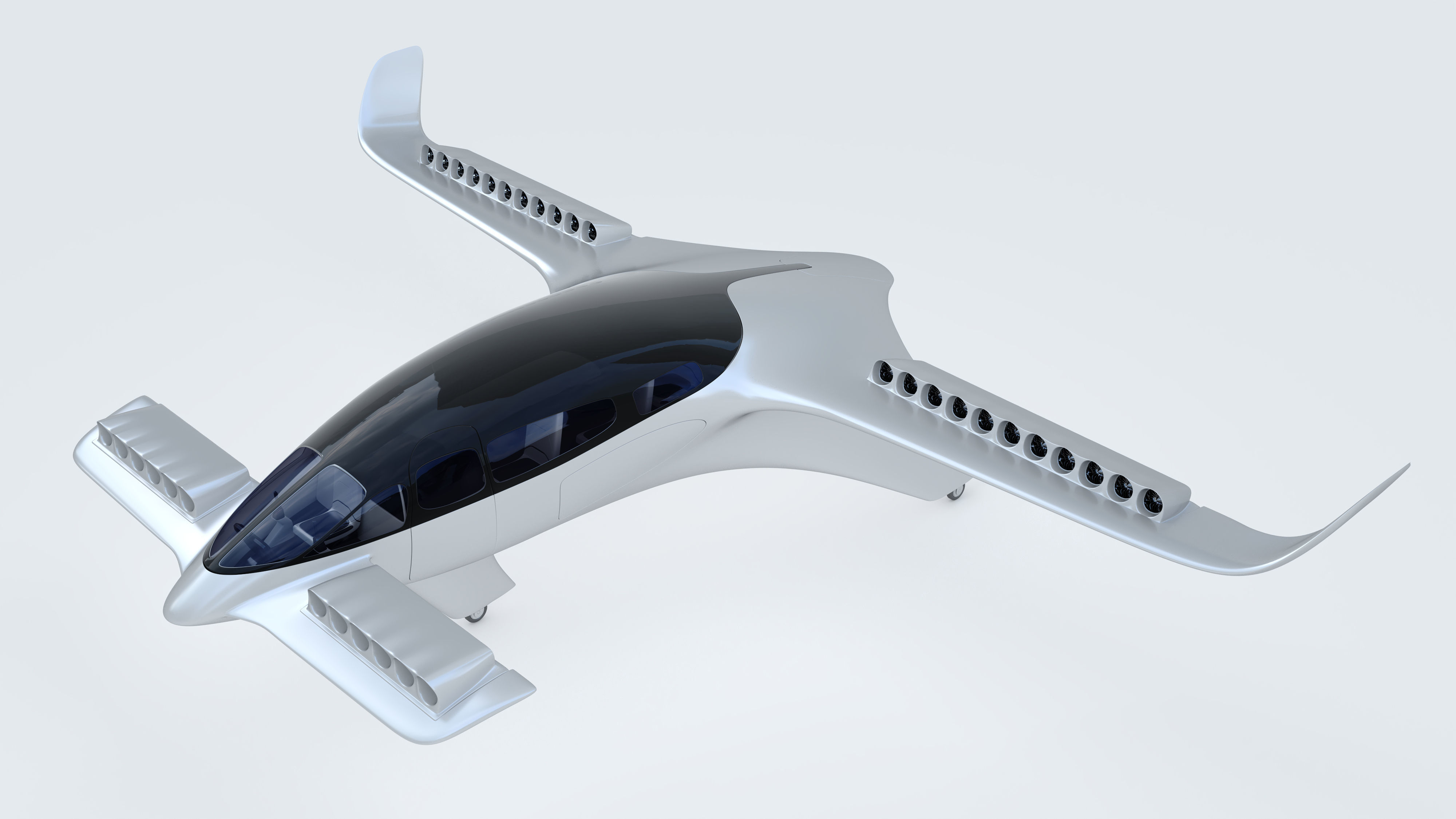 Lilium Jet Flying Taxi P 3D model_2