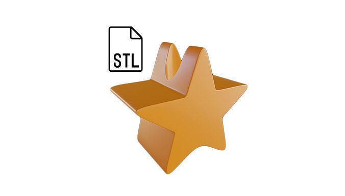 Stl file of Straw topper D12 Star for 3d printing 3D print model