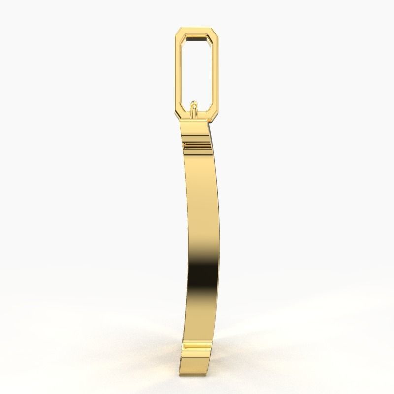 N SCRIPT DIAMOND PENDANT 3D print model_4