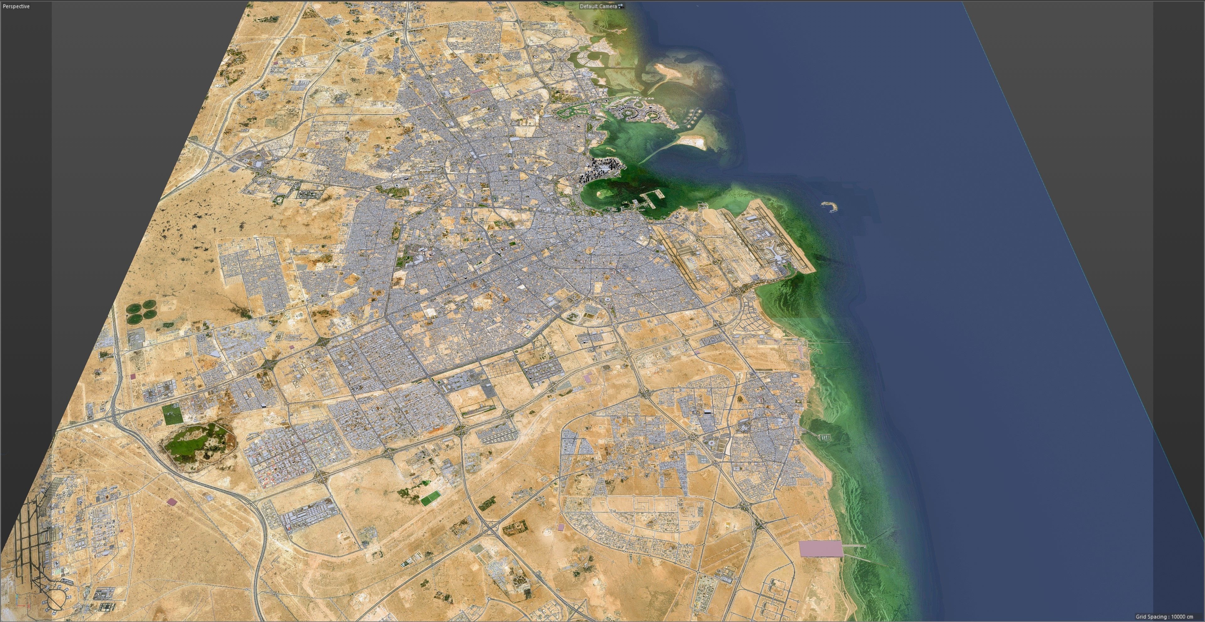 Doha City in Qatar Low-poly 3D model_20