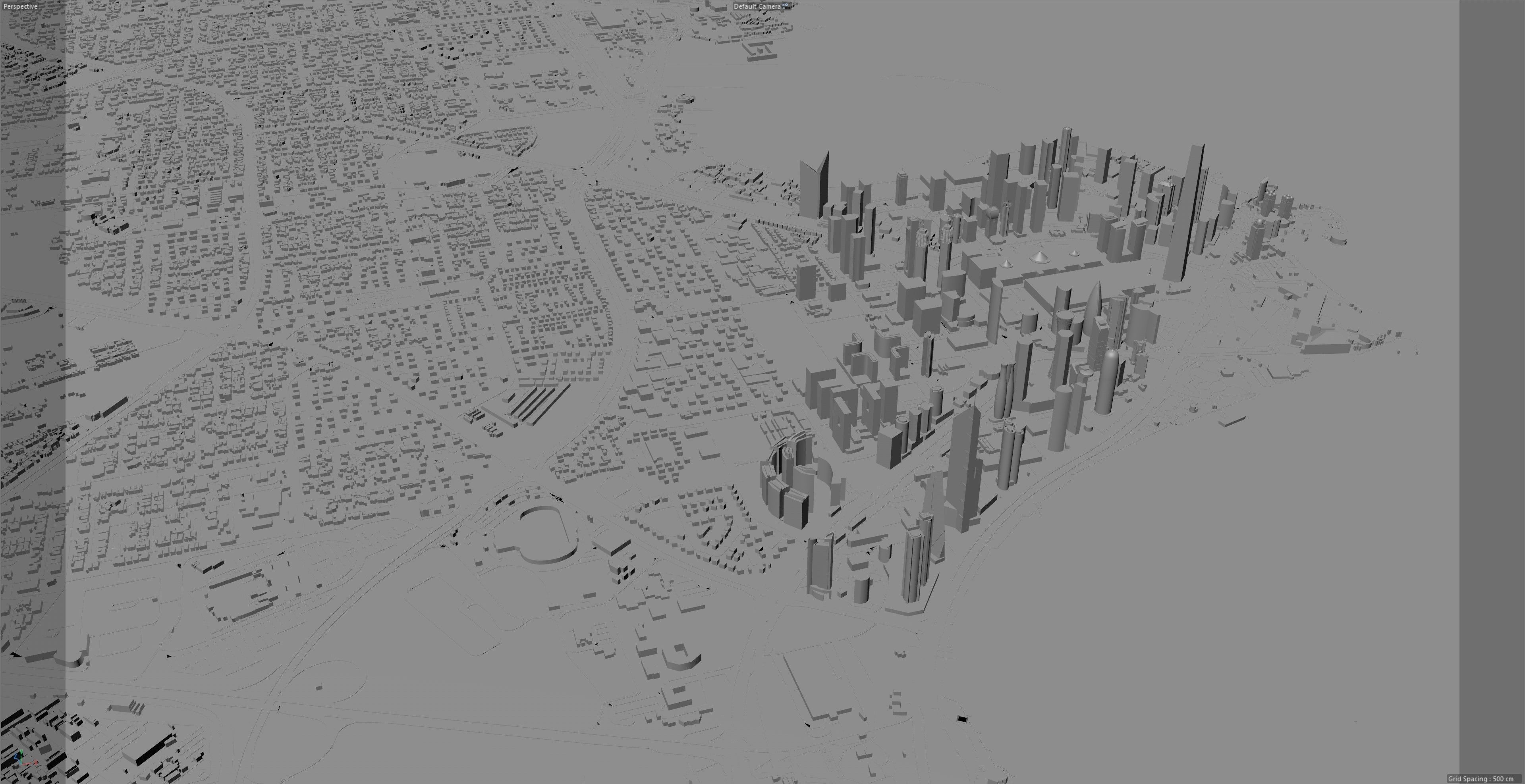 Doha City in Qatar Low-poly 3D model_22