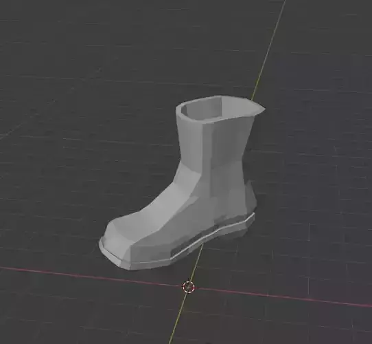 Simple Low-Poly Boot Free 3D print model
