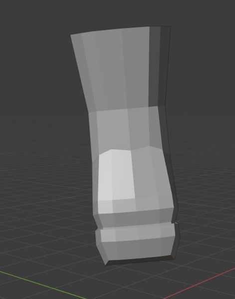 Simple Low-Poly Boot Free 3D print model_2