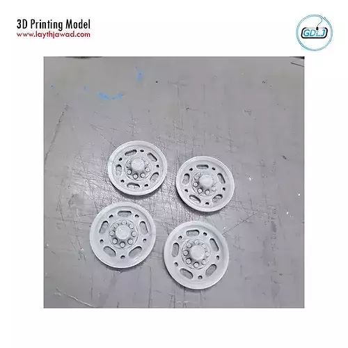 GMC Super Van Wheel 3D print model 4