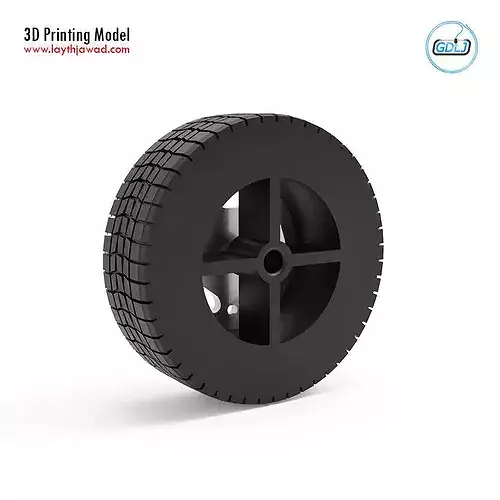 GMC Super Van Wheel 3D print model 2
