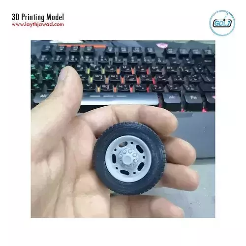 GMC Super Van Wheel 3D print model 5