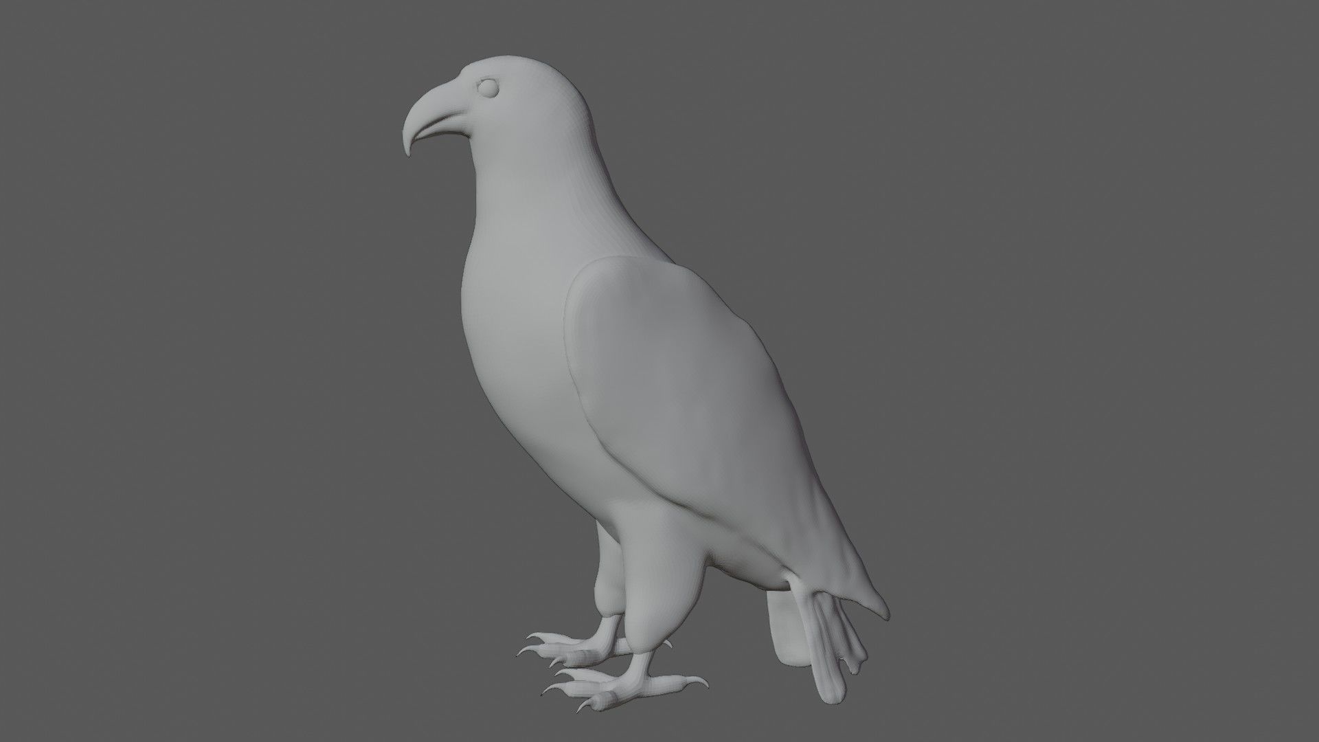 Bald Eagle Low-poly 3D model_7