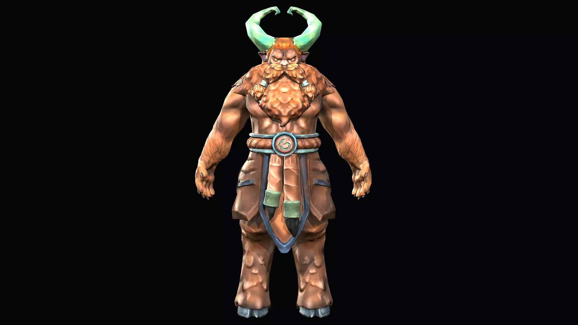Stylized Satyr Low-poly 3D model