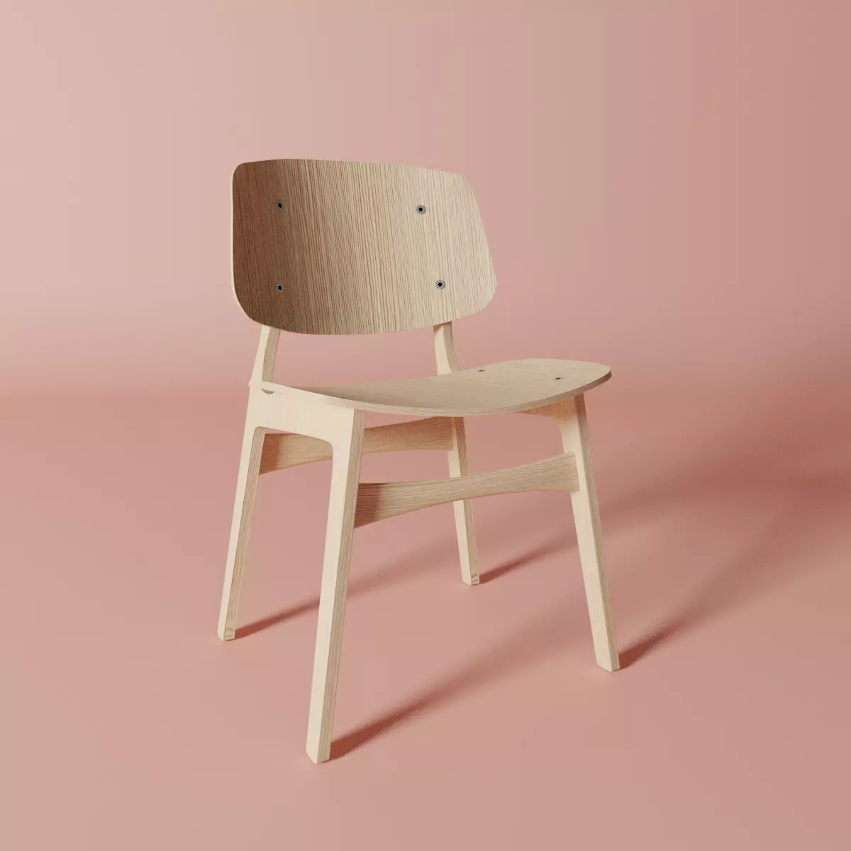 Oak Chair  3D model_0