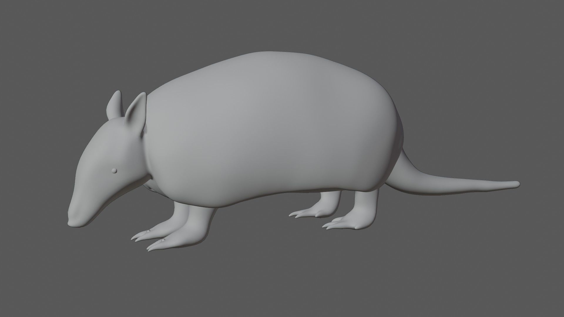 Armadillo Low-poly 3D model_7