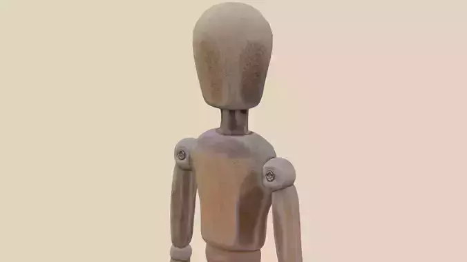 Wooden mannequin