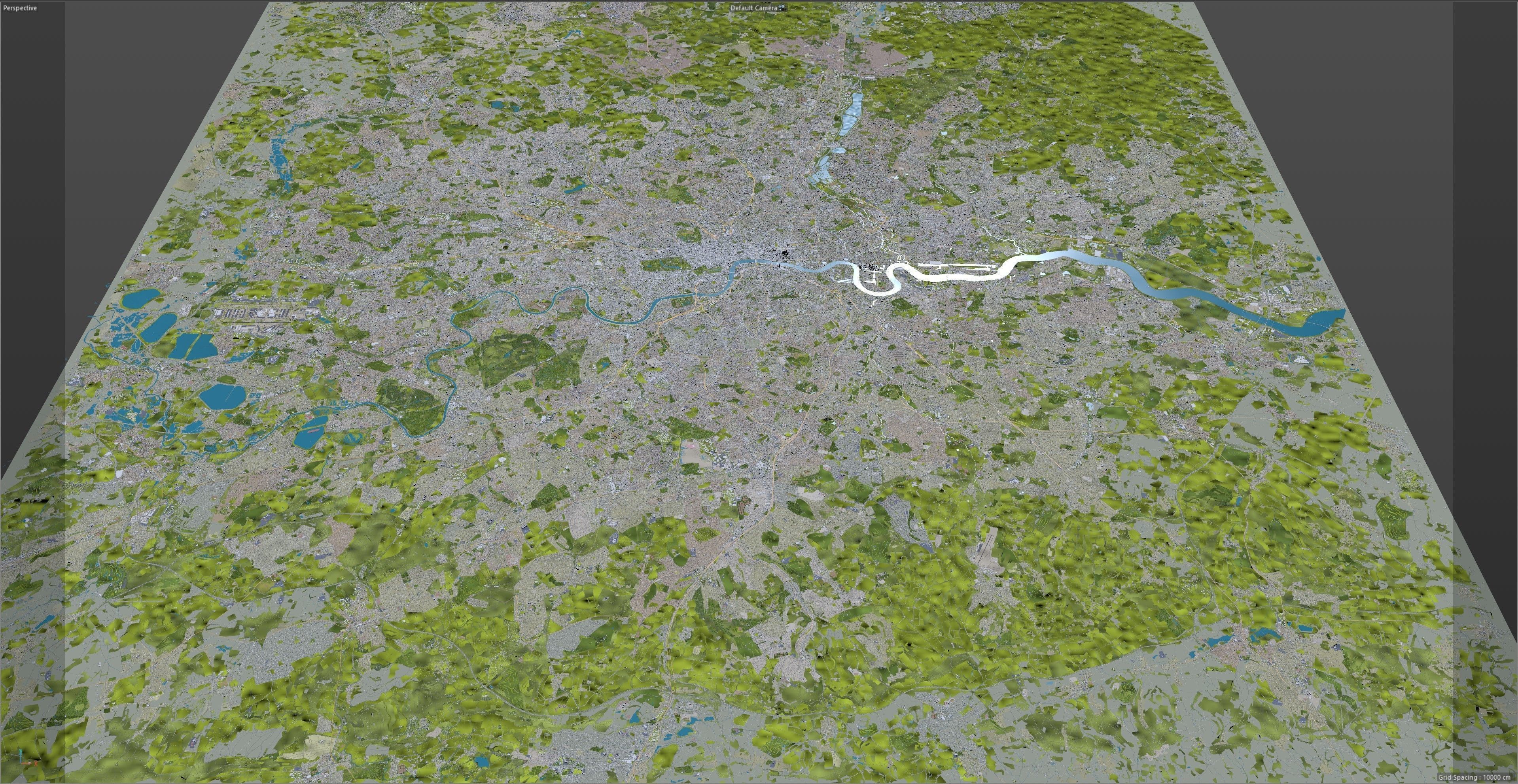 London City in UK Low-poly 3D model_22