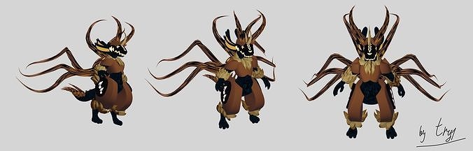 Protogen  Low-poly 3D model