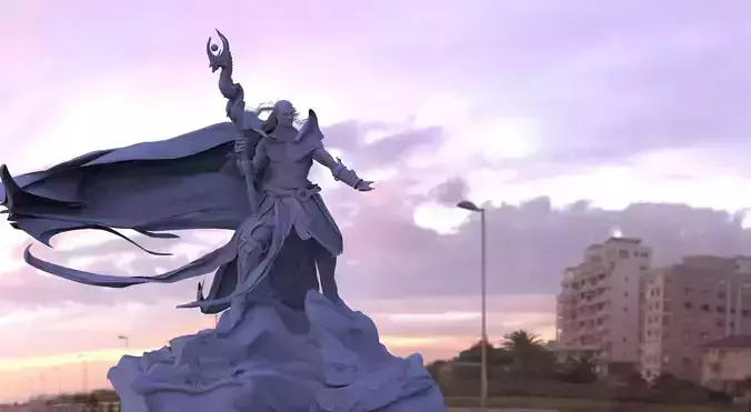 Warrior Monk with DragonStaff