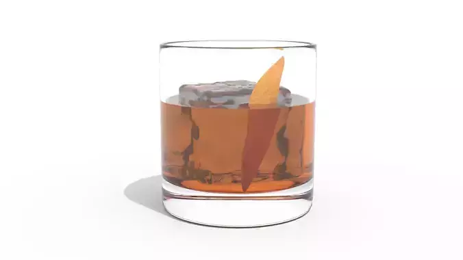 Old Fashioned Cocktail - with Orange