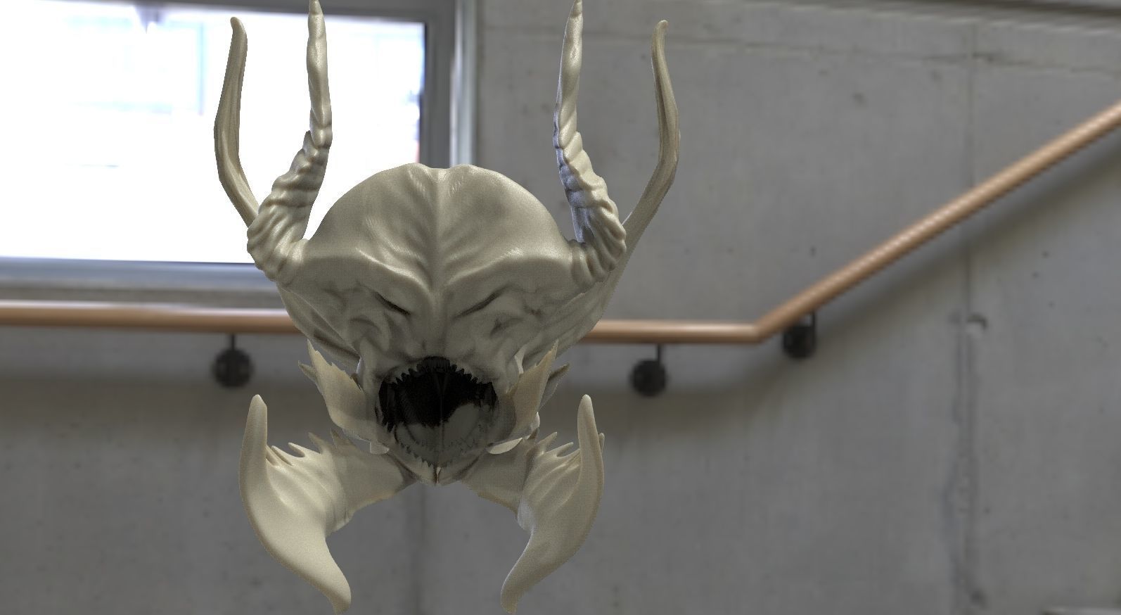 Fish scull Monster 3D model_2