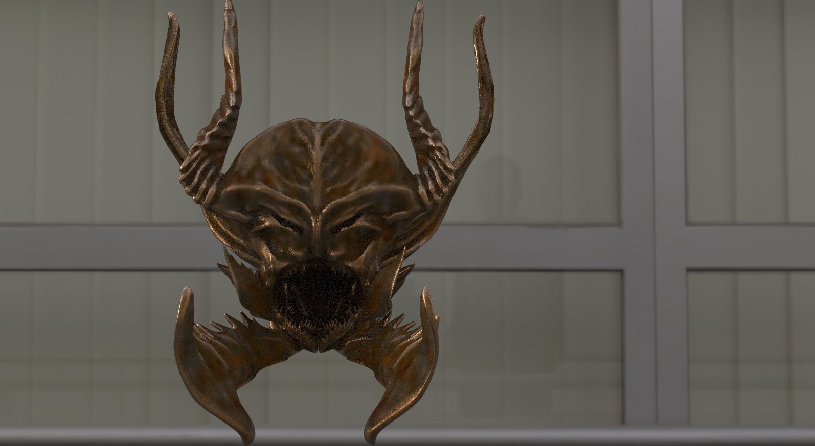 Fish scull Monster 3D model_1