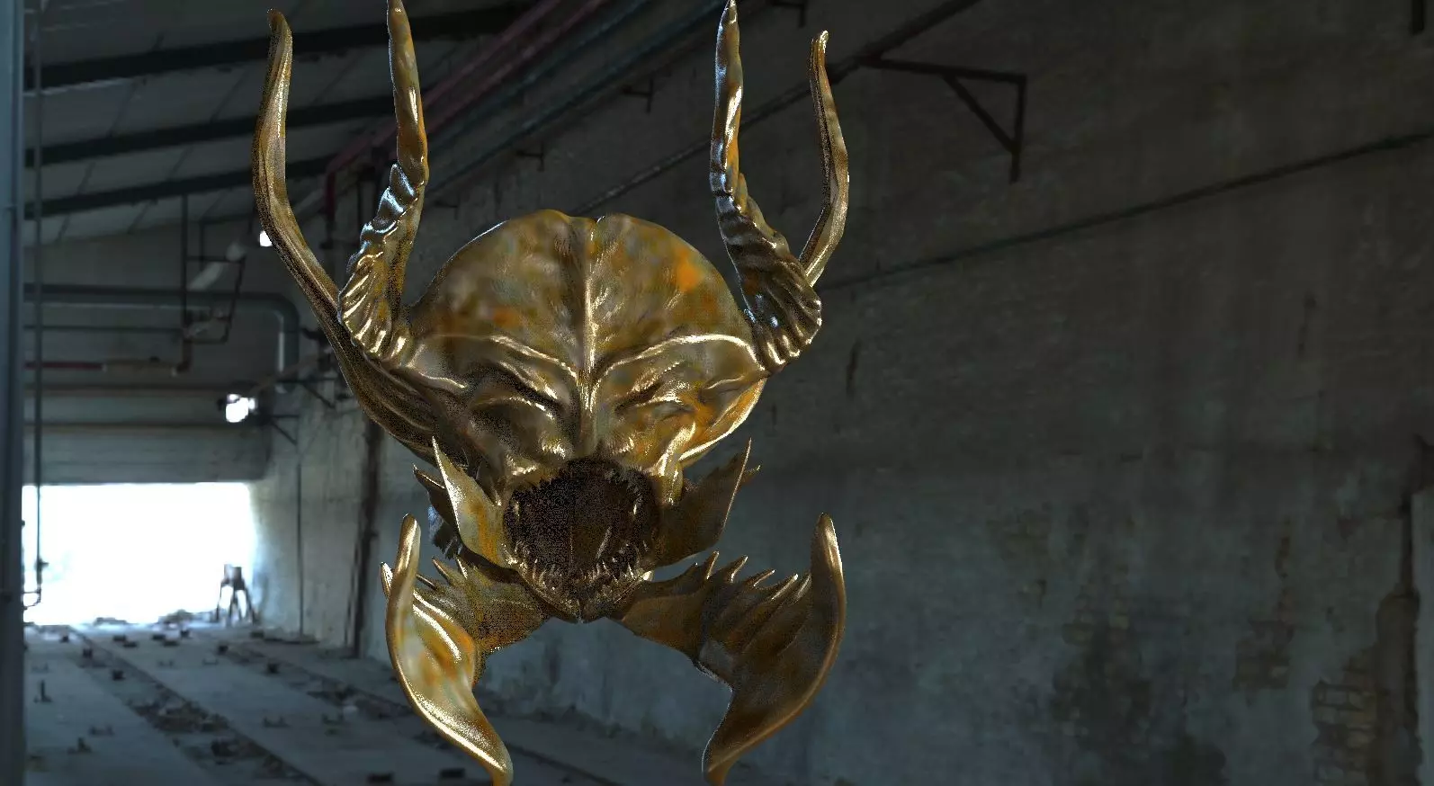 Fish scull Monster 3D model_0