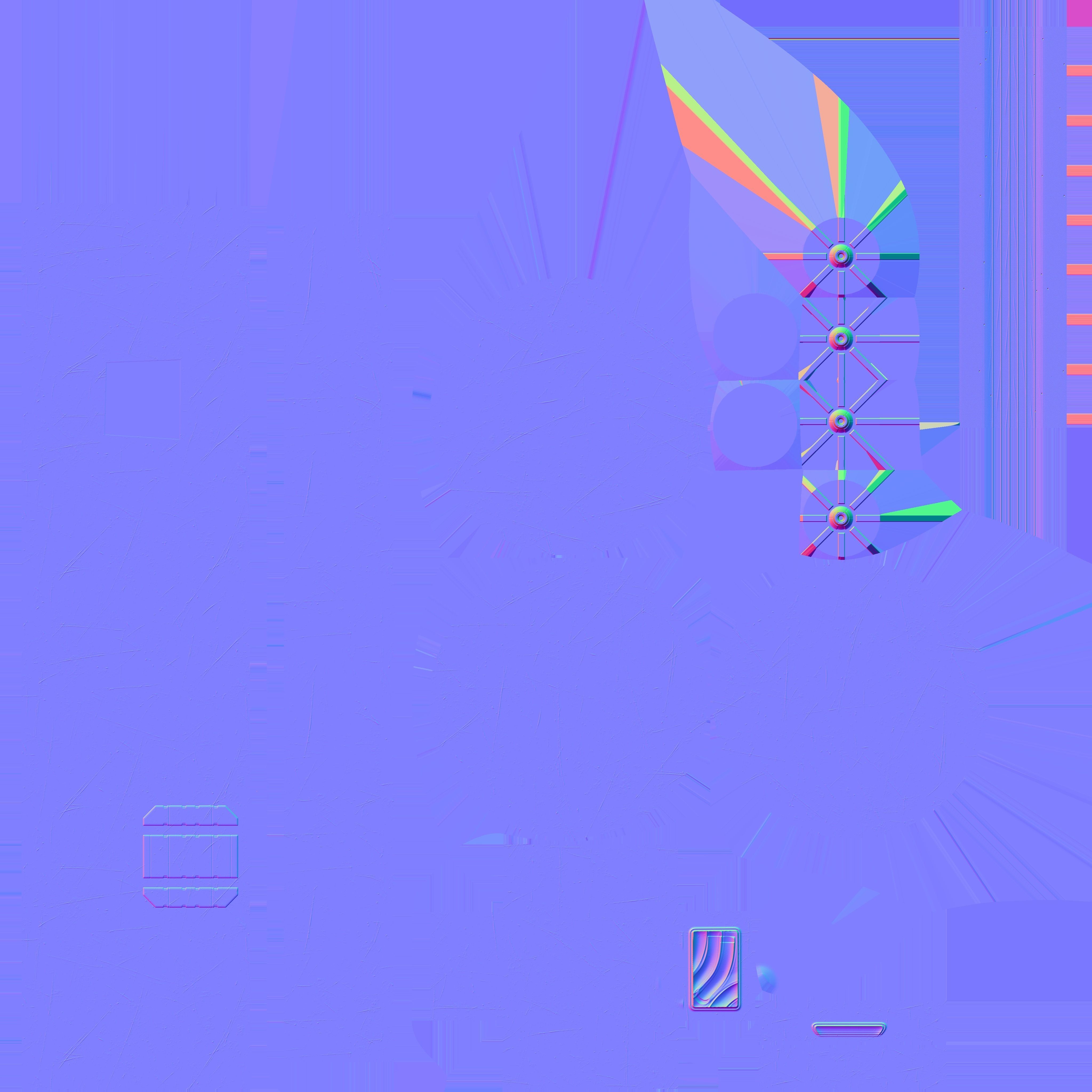 Sci-fi operation table 3D model_16