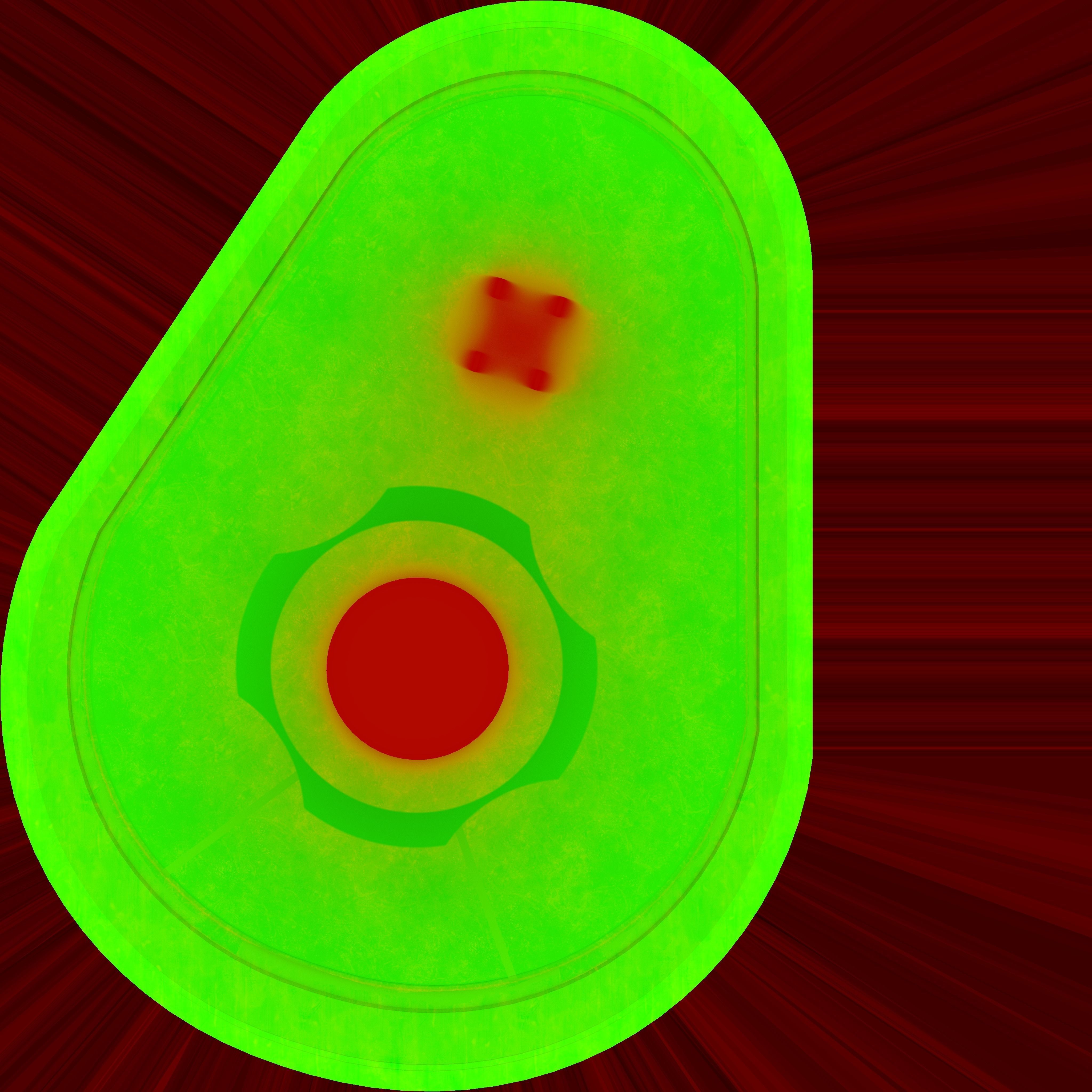 Sci-fi operation table 3D model_7