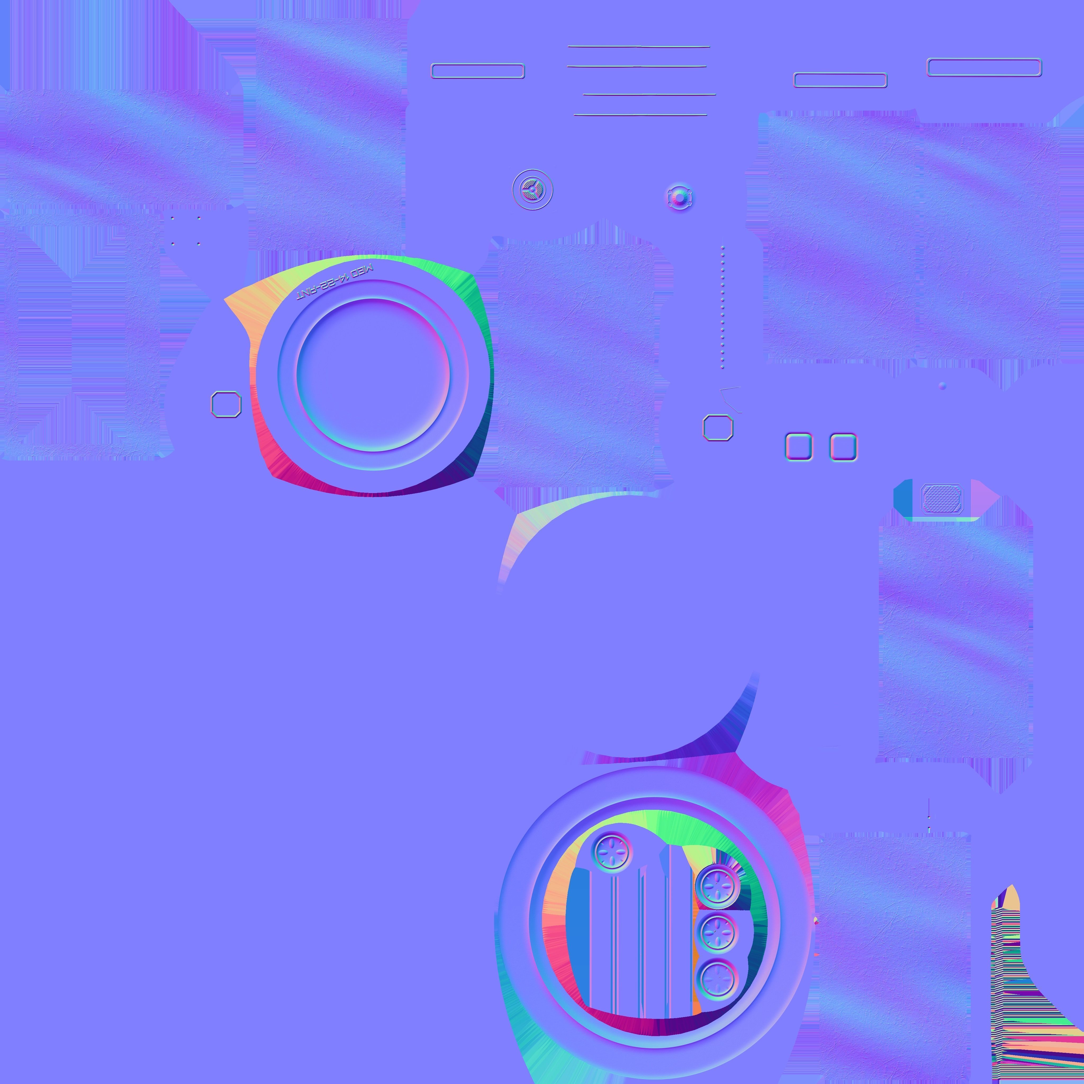 Sci-fi operation table 3D model_20