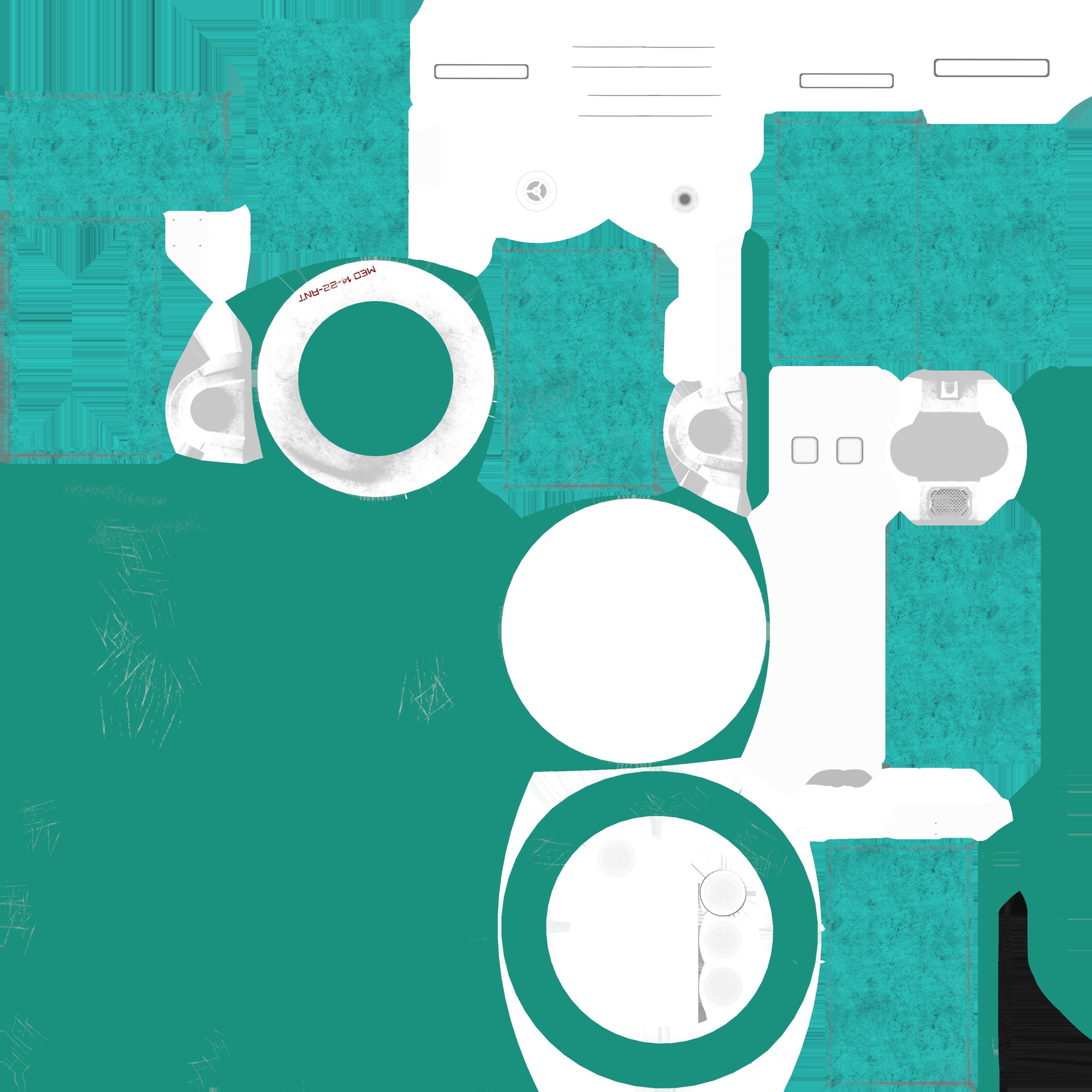 Sci-fi operation table 3D model_14