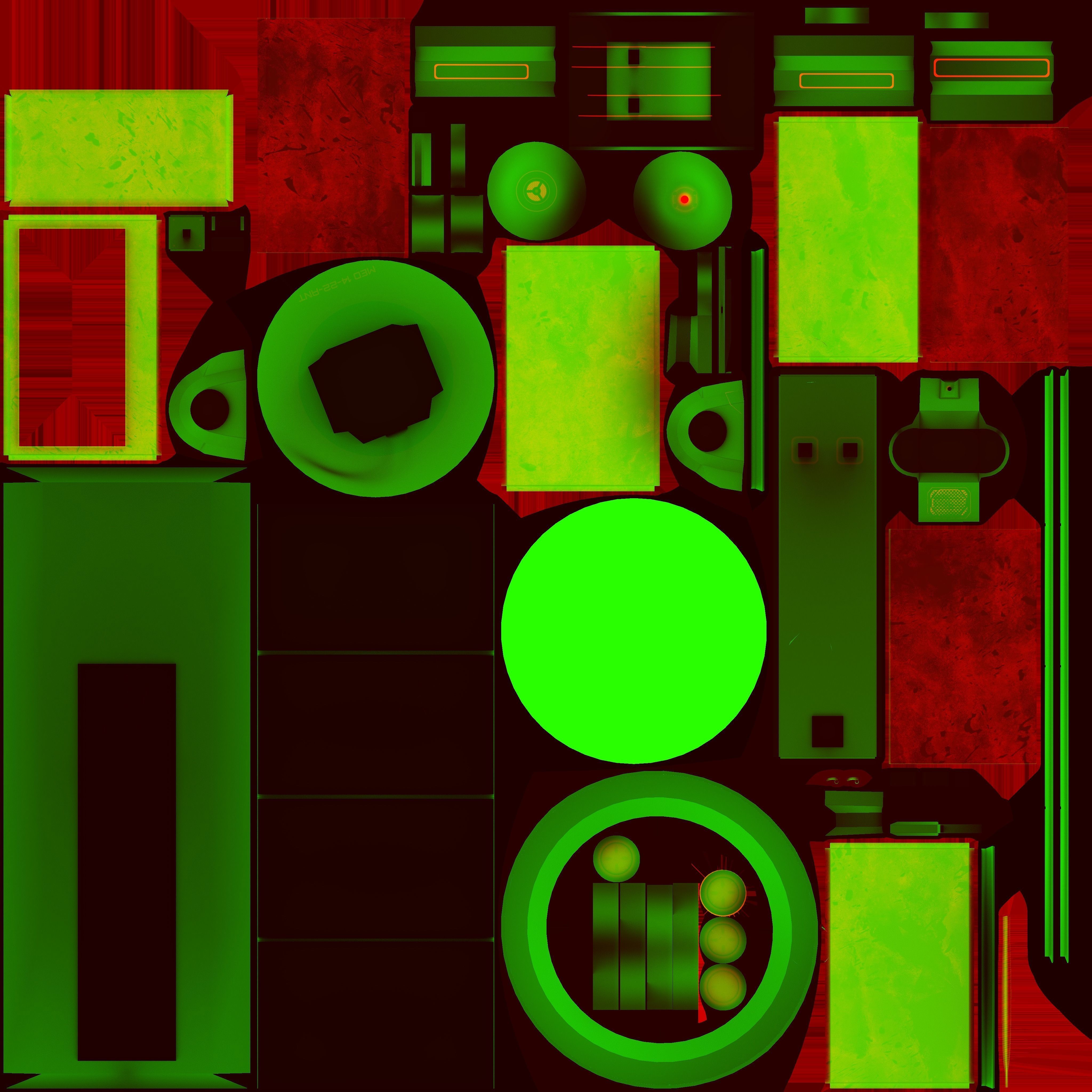 Sci-fi operation table 3D model_13