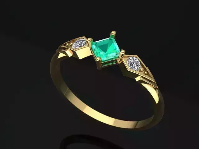Royal Ring with diamonds