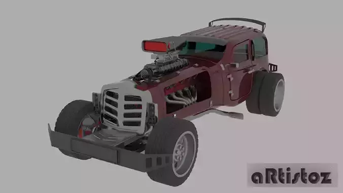 RatRod ARZ Mk 1e Hot version Ultimate 3D model