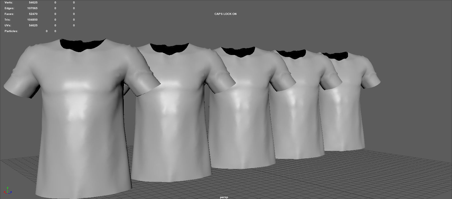 SHIRT vans t mockup 3D model_8