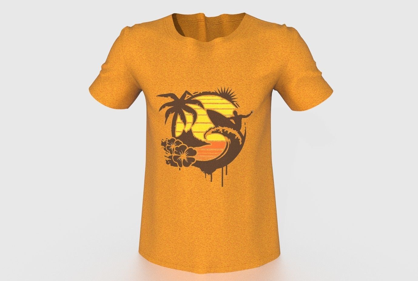 SHIRT vans t mockup 3D model_4